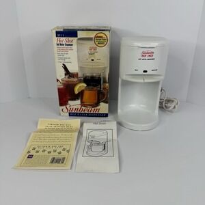 VTG Sunbeam Hot Shot Hot Water Dispenser 3211 White In Original Box Tested Works
